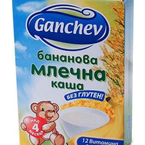 Бананова млечна каша Ganchev, 4м. 200 гр.-zn61K.jpeg