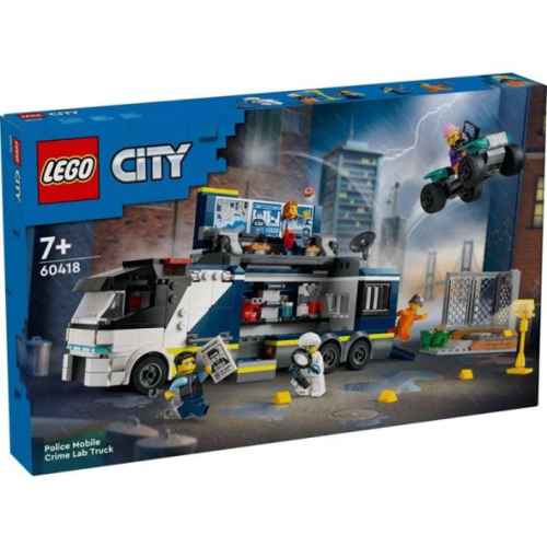 Конструктор LEGO City Камион с мобилна полицейска лаборатория